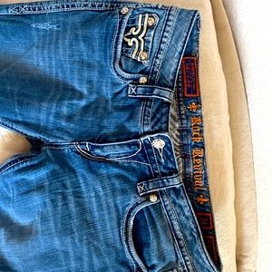 Rock revivals, size 31 inseam is 35 inches